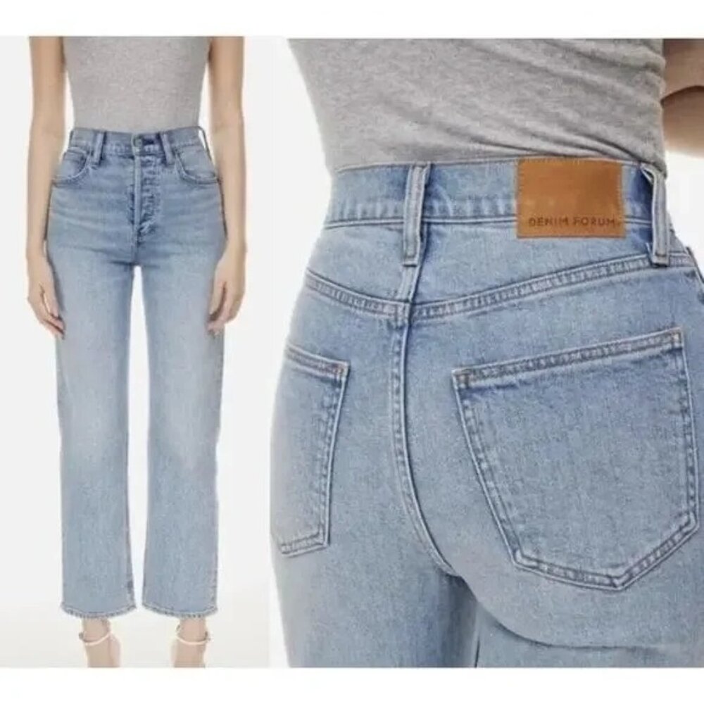Aritzia Light Blue Straight Leg Jeans